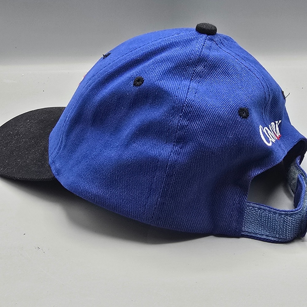 Vintage Chicago Bulls Championship Hat Blue Black Kick10 Pro Gear NBA Cap 90s - Picture 7 of 13